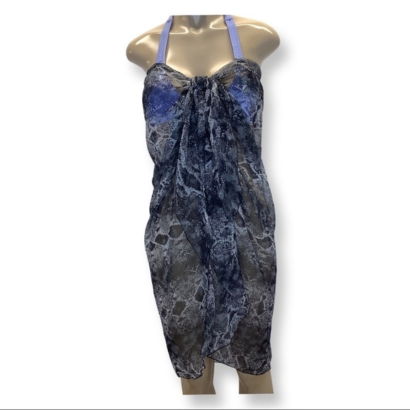 Zuliana Animal Print Long Sarong. Made In USA. New WithTags. - Picture 1 of 4